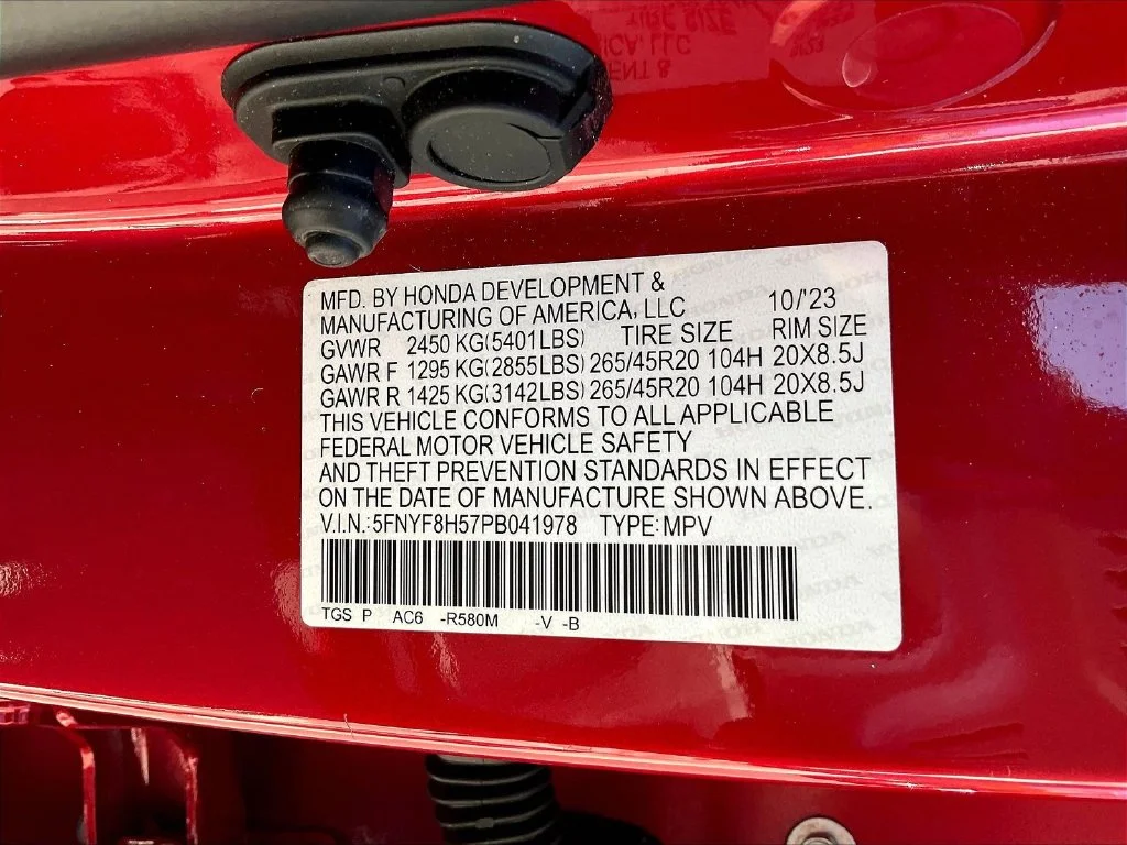 Used 2023 Radiant Red Metallic II Honda EX-L image 20