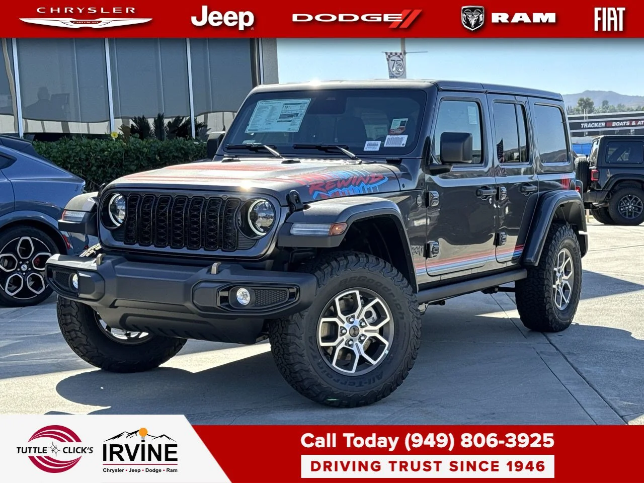 New 2027 Granite Crystal Metallic Clear-Coat Paint Jeep Rewind image 1