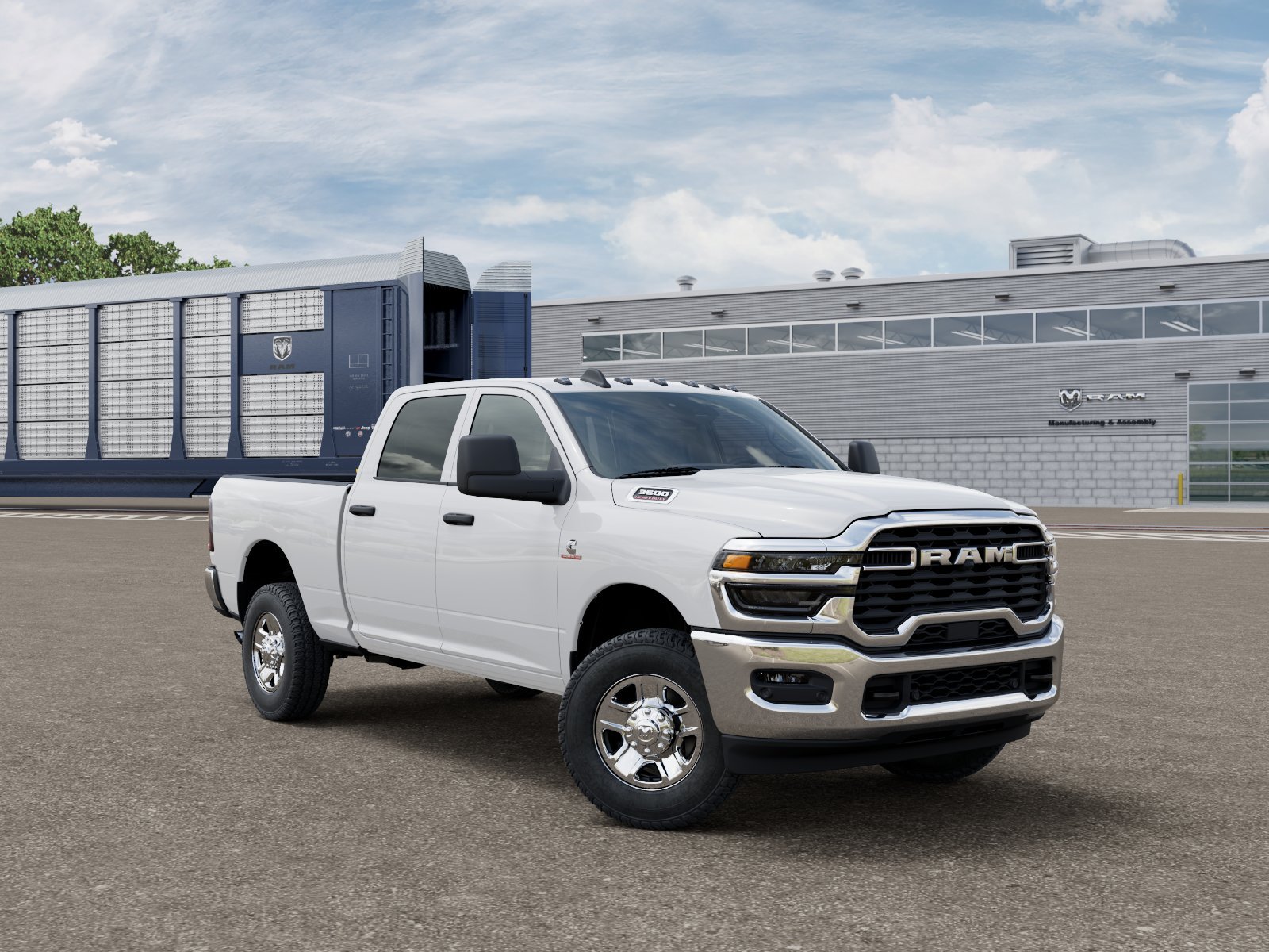 New 2026 Bright White Clear-Coat Exterior Paint RAM Tradesman image 3