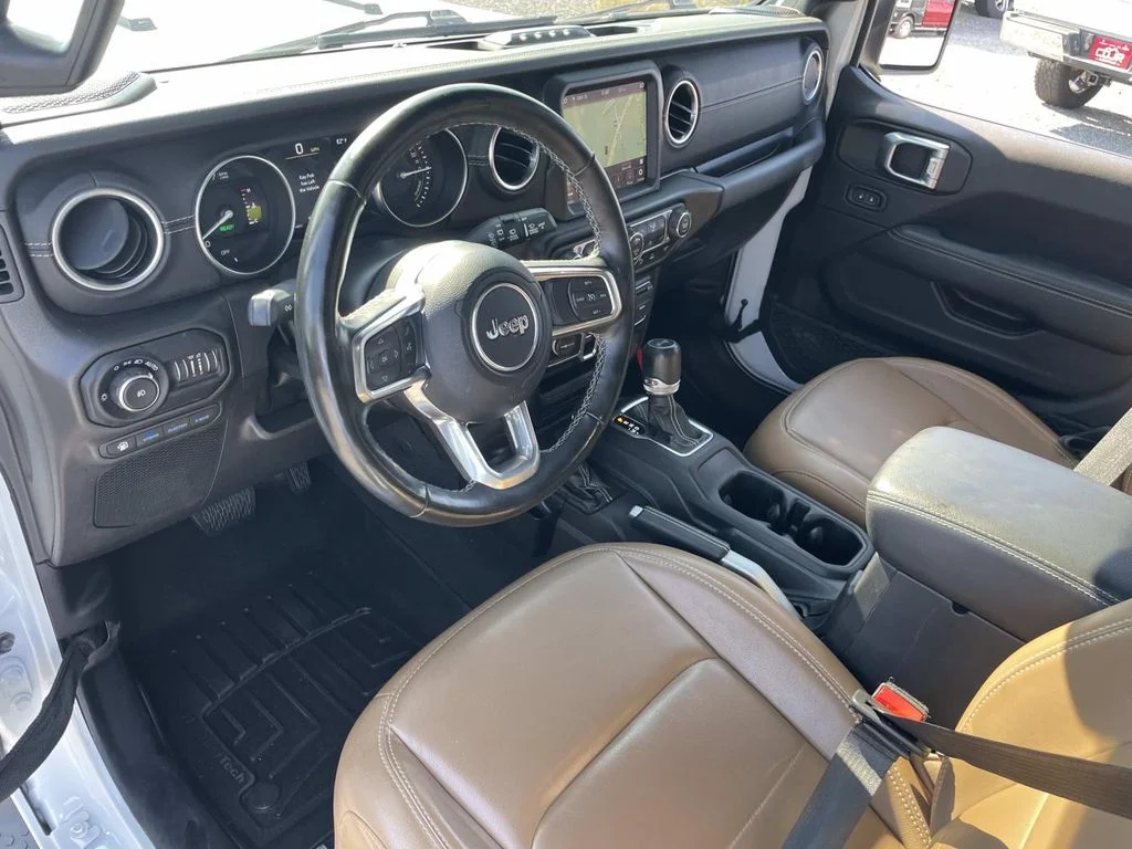 Used 2021 White Jeep Unlimited Sahara 4xe image 41