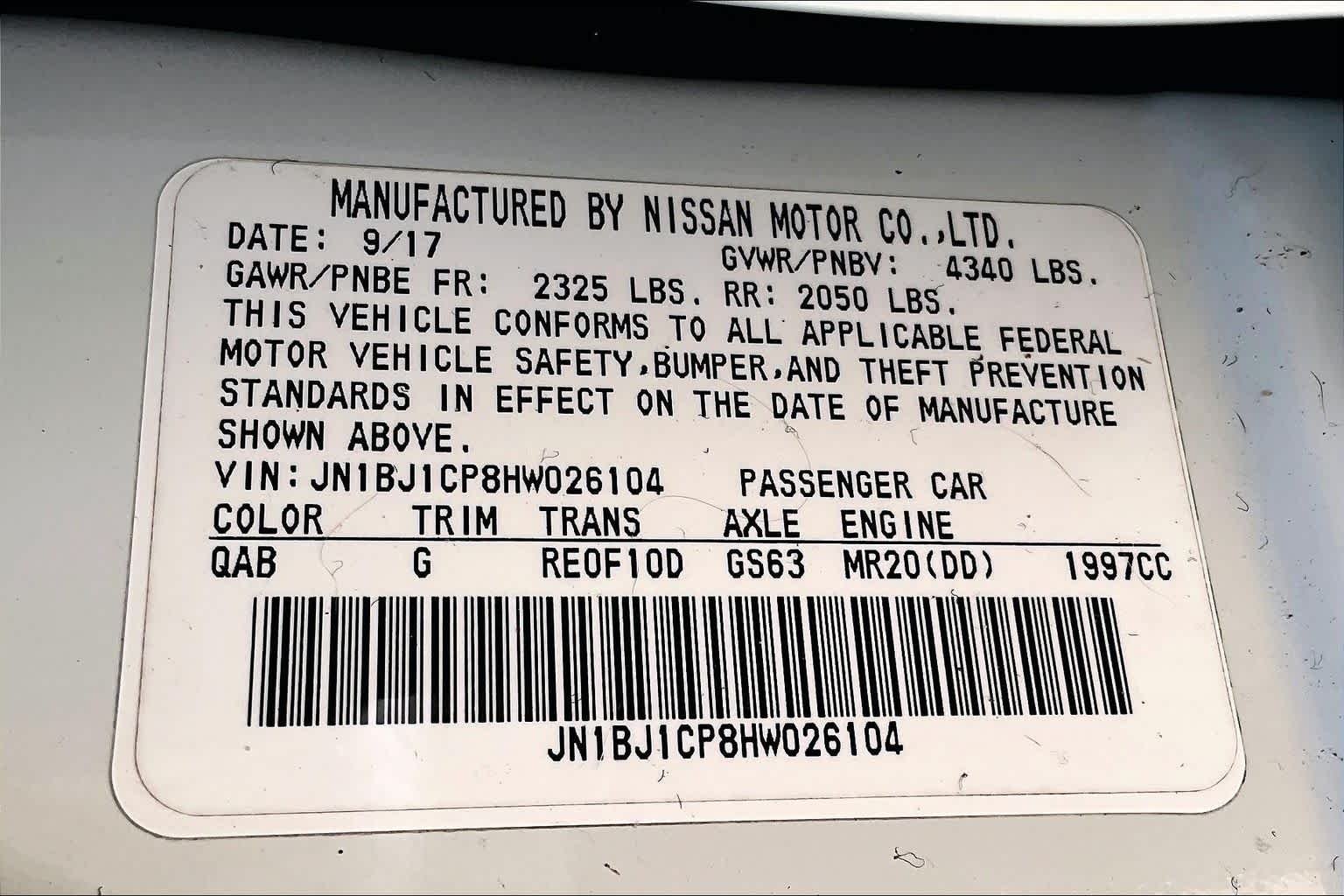 Used 2017 Pearl White Nissan SL image 32