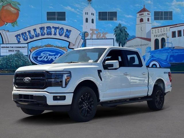 New 2026 Star White Metallic Tri-Coat Ford Lariat image 3