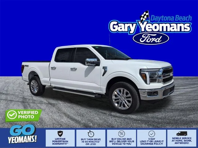 New 2026 Star White Metallic Tri-Coat Ford Lariat® image 1