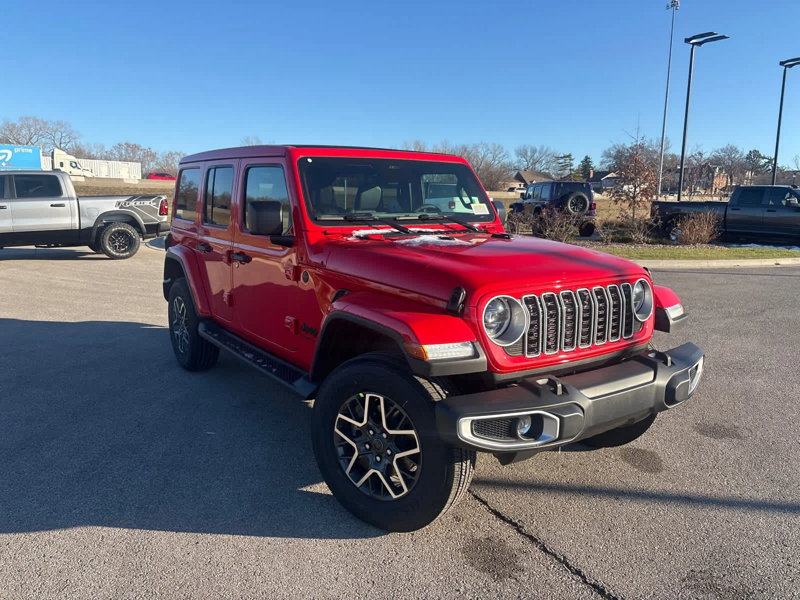 New 2026 Firecracker Red Clear-Coat Exterior Paint Jeep Sahara image 2