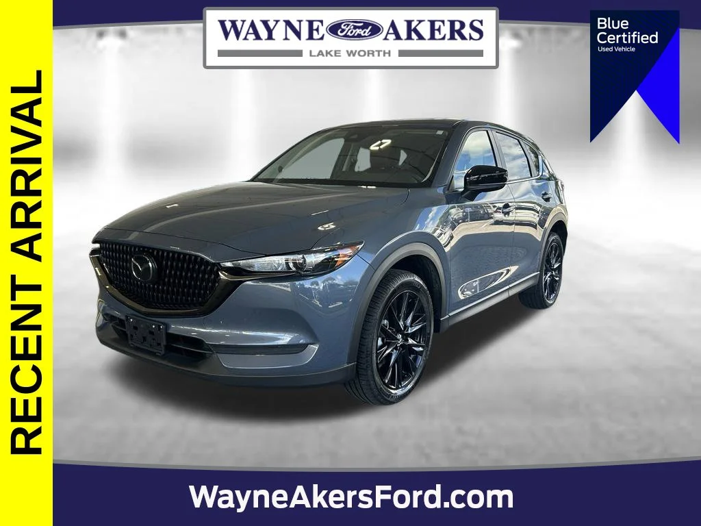 Used 2021 Polymetal Gray Metallic Mazda Carbon Edition image 1