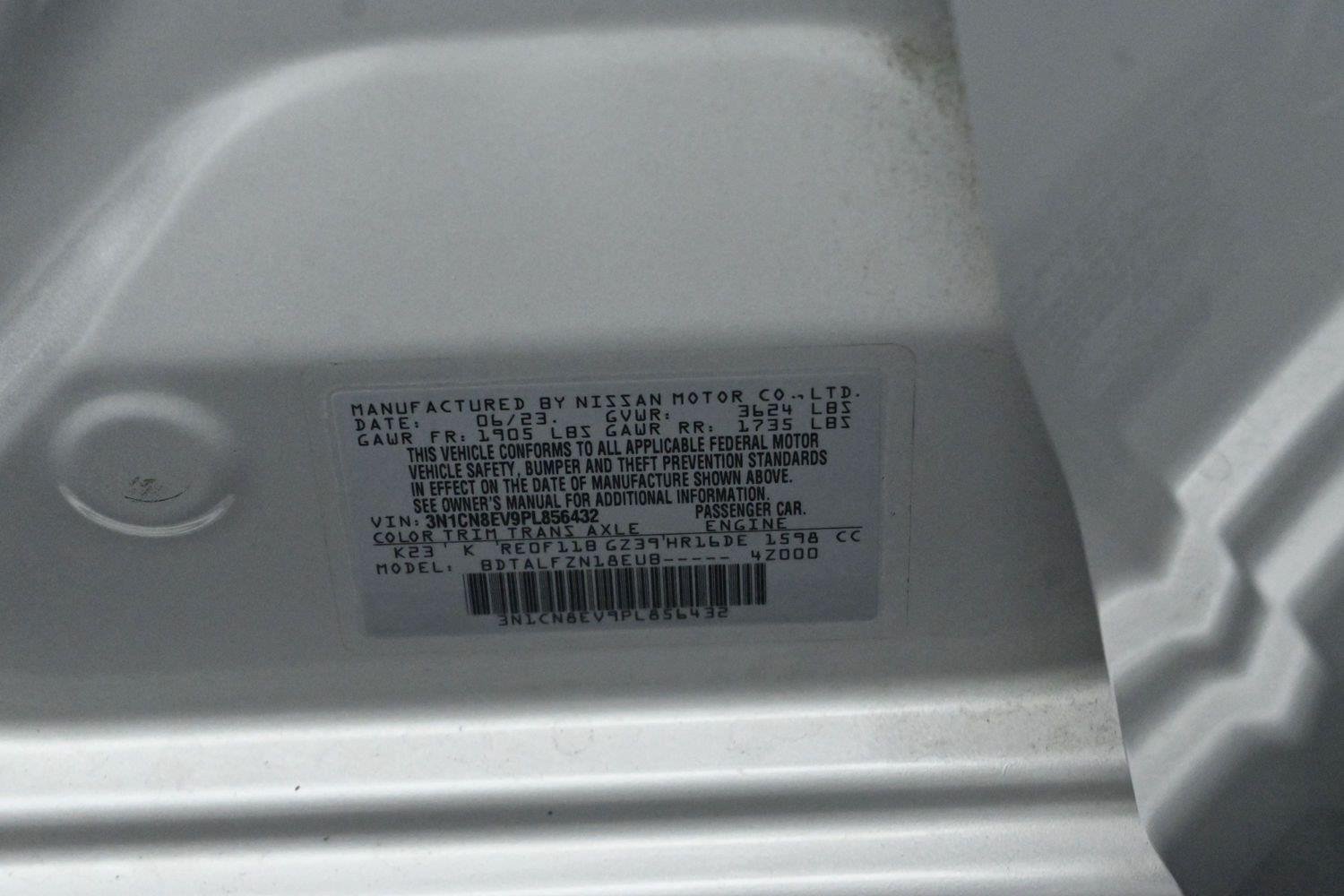 Used 2023 Brilliant Silver Metallic Nissan SV image 34