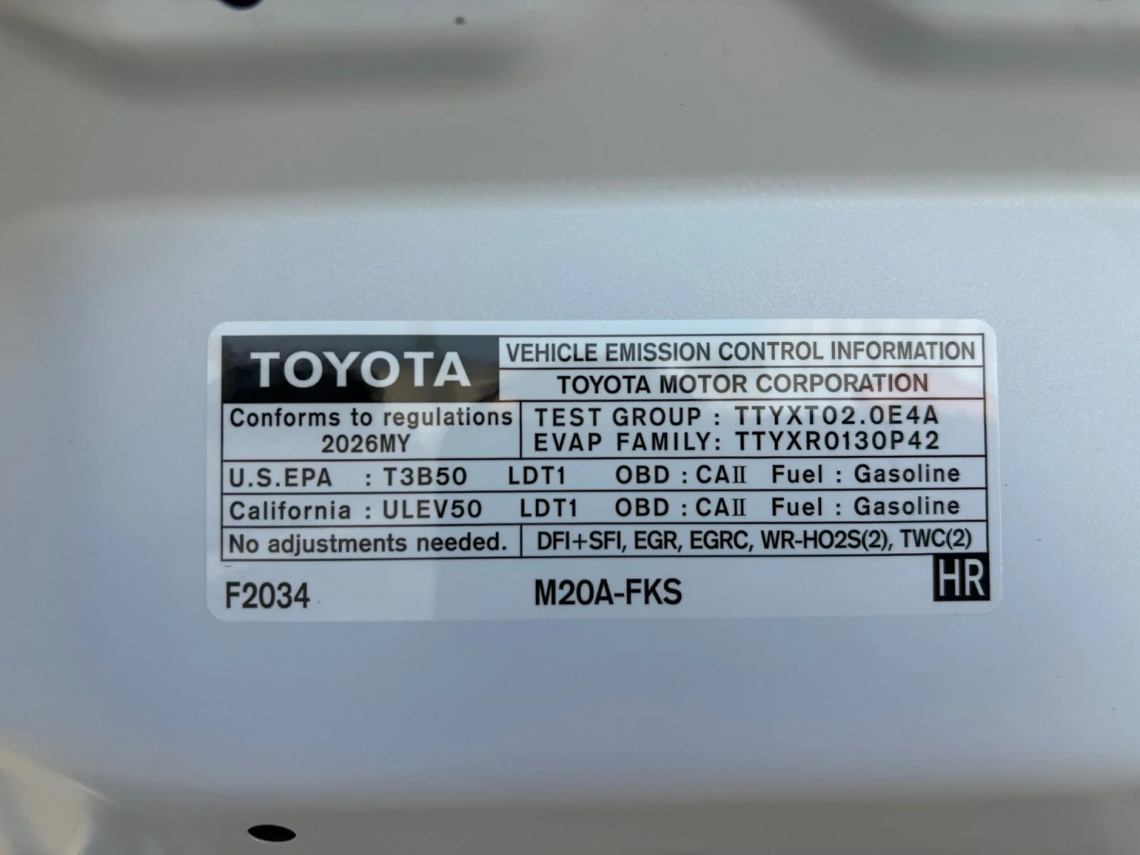 New 2026 Wind Chill Pearl <sup>1</sup> Toyota  XLE image 10