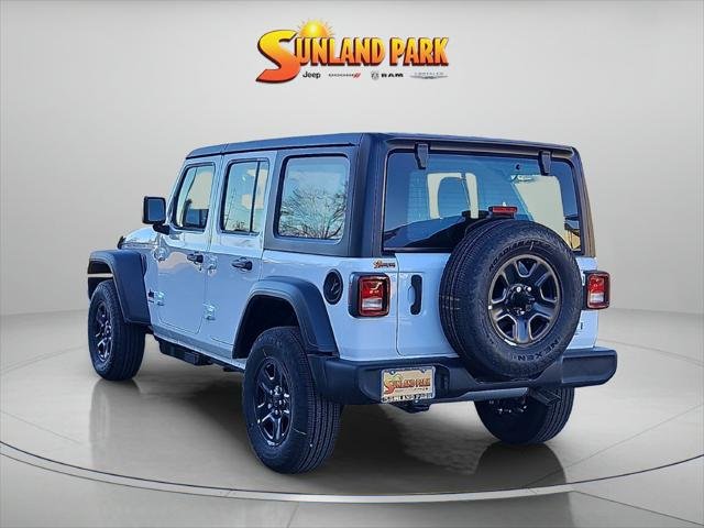 New 2026 Bright White Clear-Coat Exterior Paint Jeep Sport S image 4