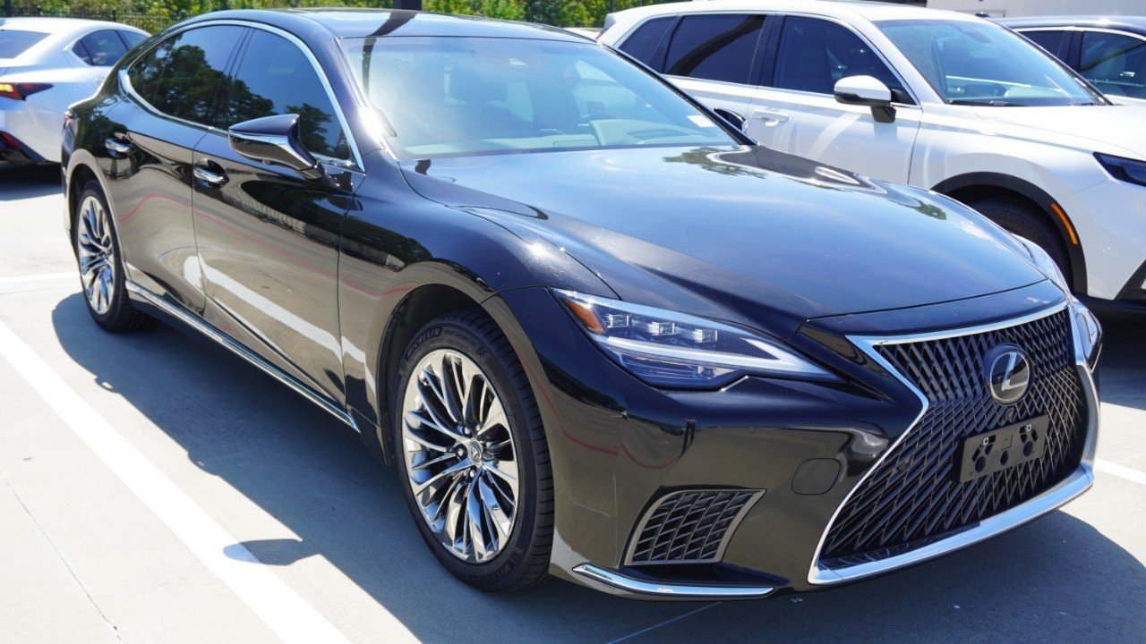 Certified Used 2021 Black Lexus LS 500 image 3