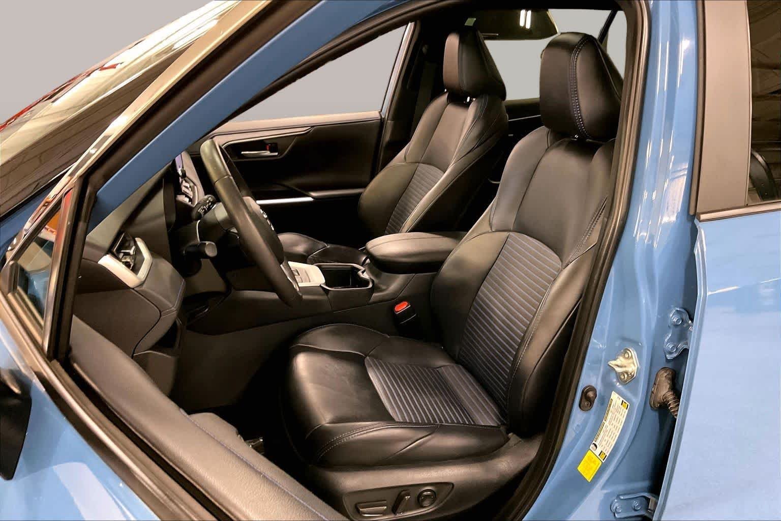 Used 2023 Cavalry Blue/Midnight Black Metallic Toyota Hybrid XSE image 7