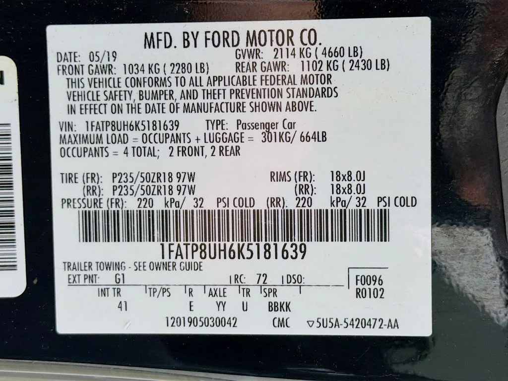 Used 2019 Black Ford EcoBoost Premium image 27