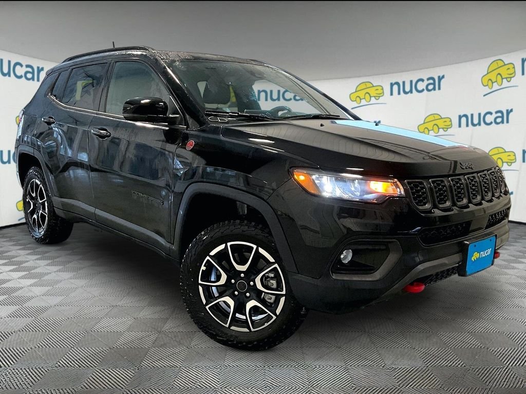 New 2026 Diamond Black Crystal Pearlcoat Jeep Trailhawk image 1