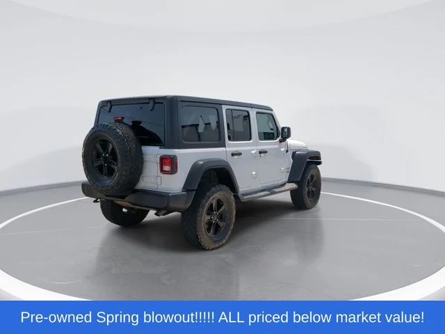 Used 2018 White Jeep Unlimited Sport S image 8