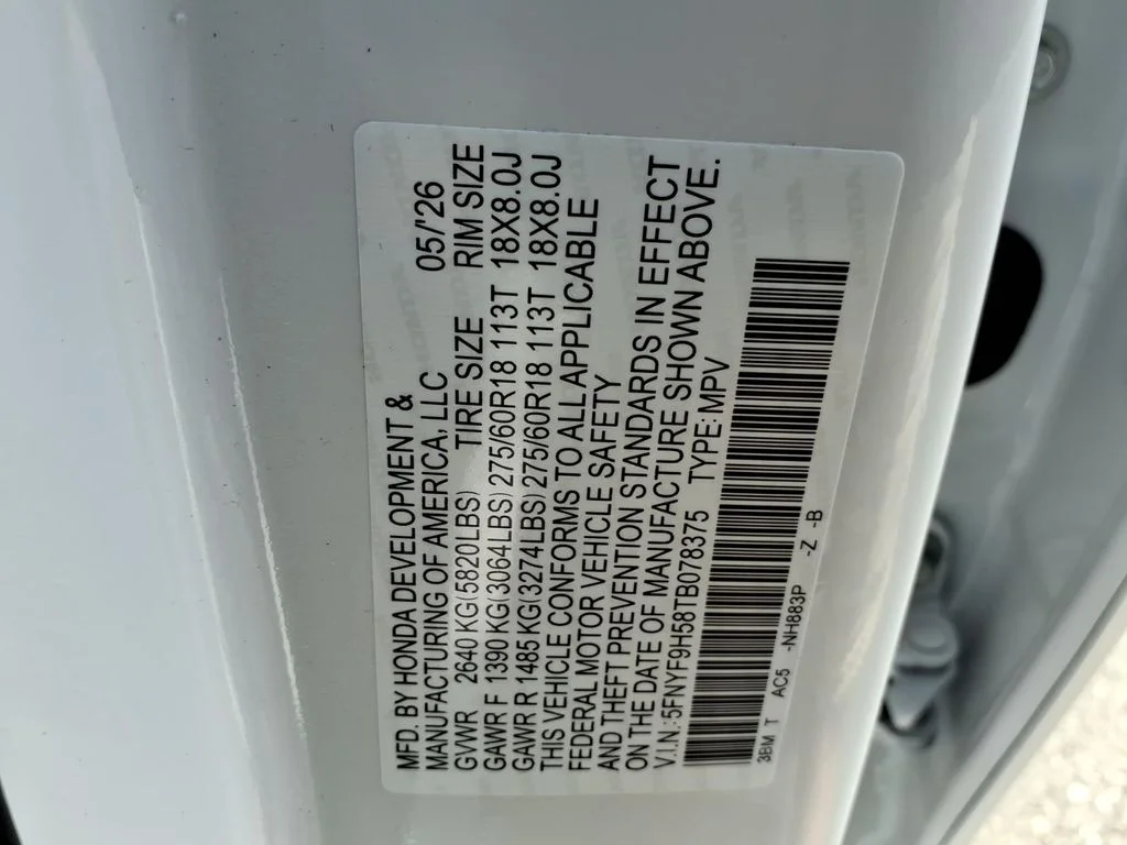 New 2026 Platinum White Pearl Honda TrailSport image 19
