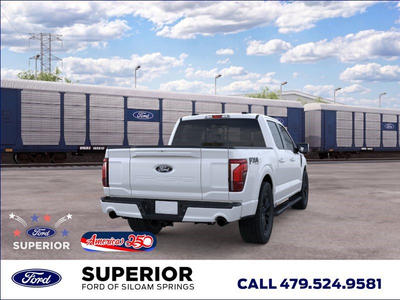 New 2026 Star White Metallic Tri-Coat Ford LARIAT image 8