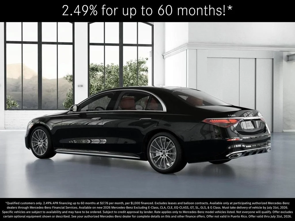 New 2026 Obsidian Black Metallic Mercedes-Benz S 580 image 72