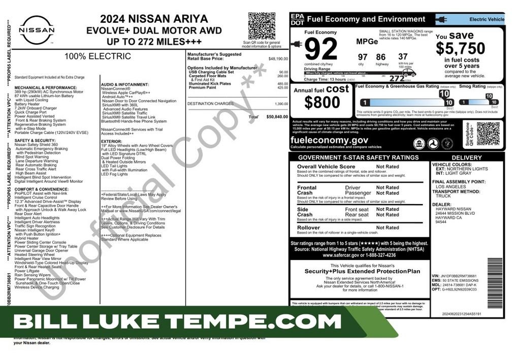 2024 Nissan Ariya Evolve+ AWD's photo