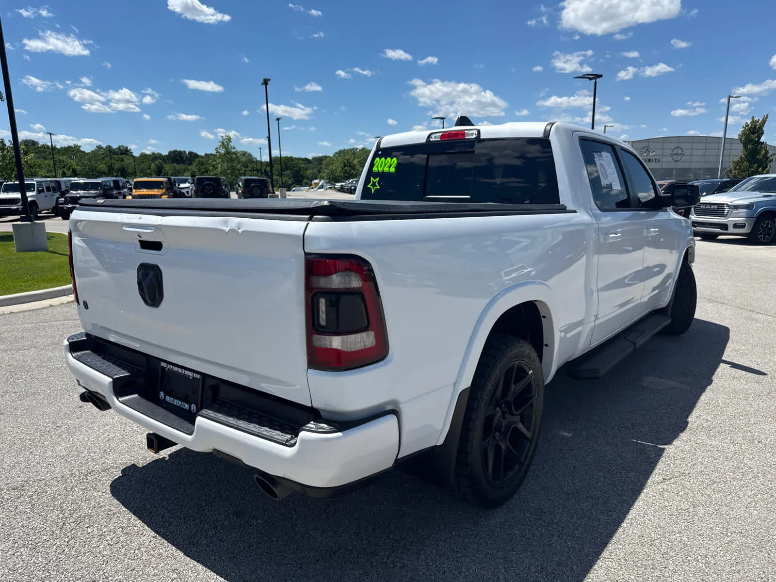 Used 2022 Ivory White Tri-Coat Pearlcoat Ram Laramie image 9