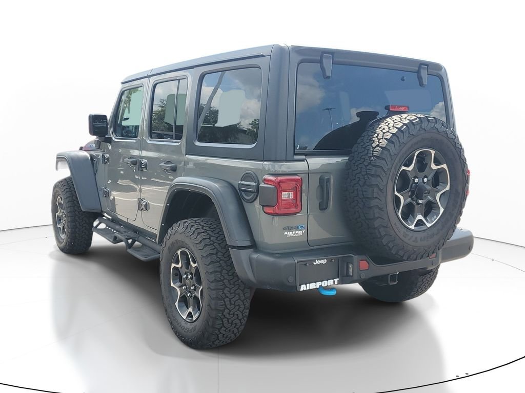 Used 2021 Gray Jeep Unlimited Rubicon 4xe image 4