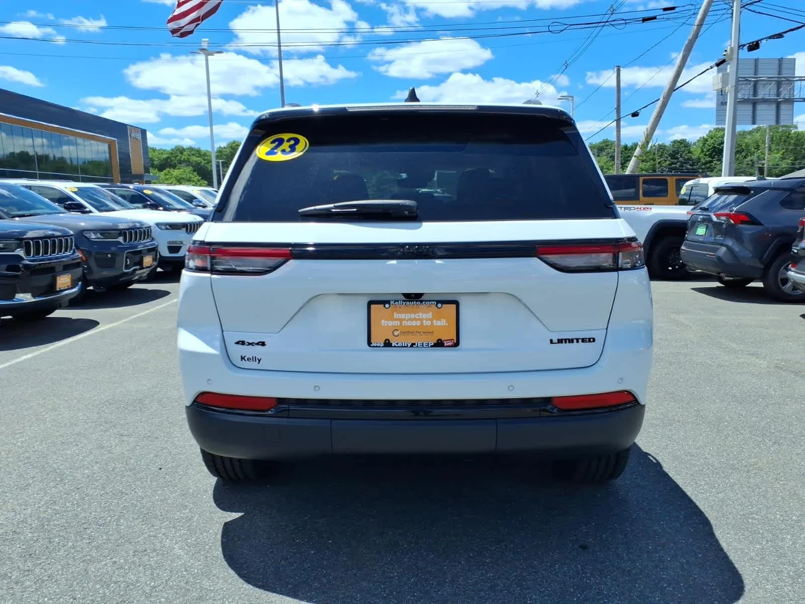 Certified Used 2023 Bright White Clearcoat Jeep Limited image 9