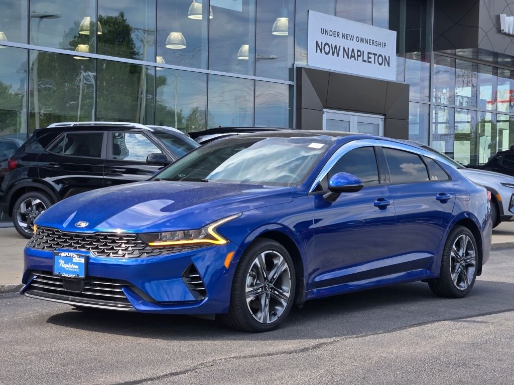 Used 2021 Sapphire Blue Kia EX image 1