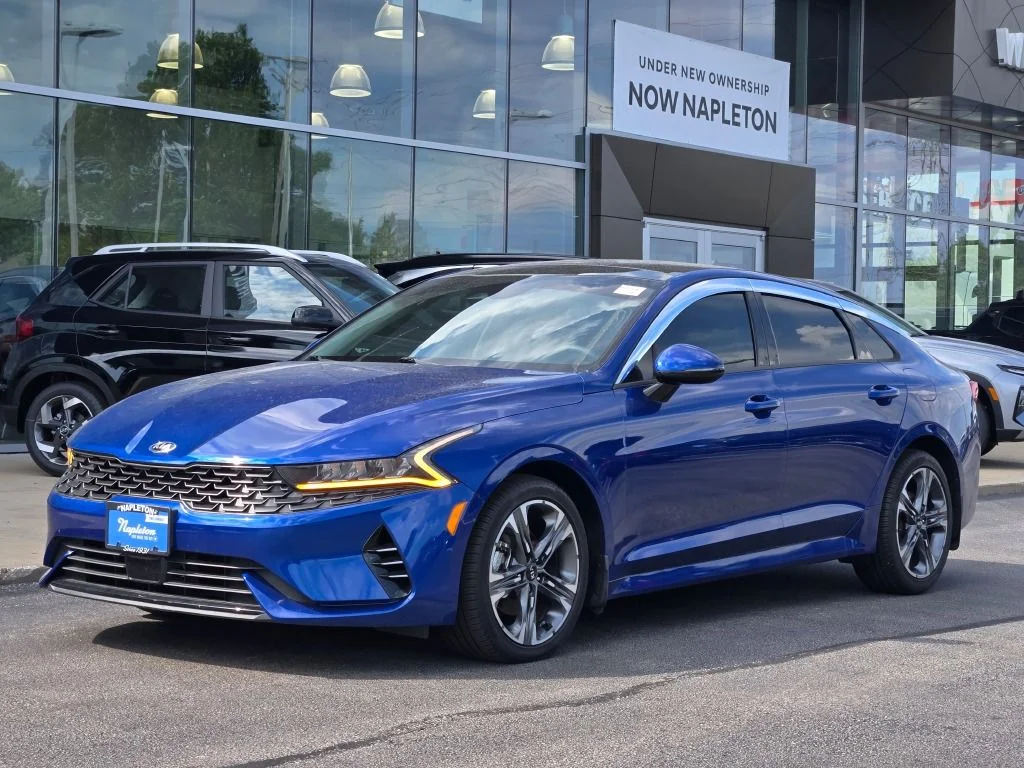 Used 2021 Blue Kia EX image 1