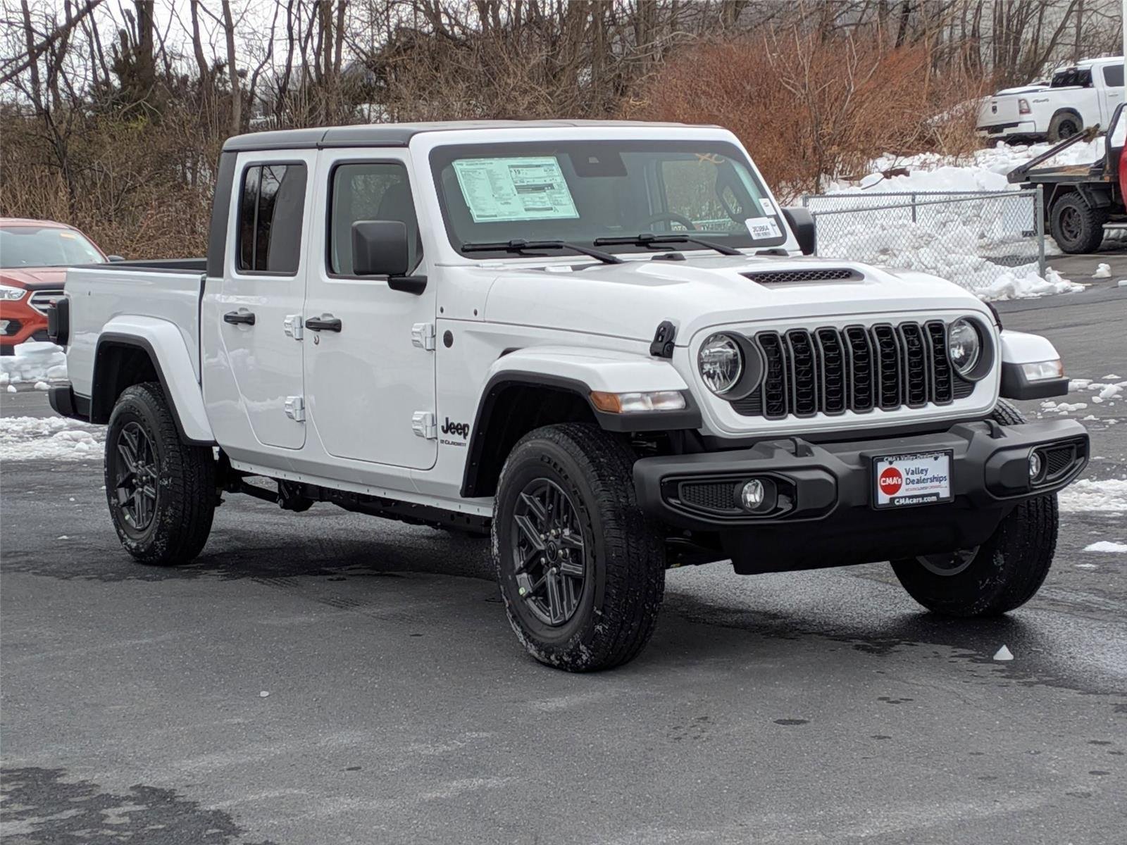 New 2025 Bright White Clear-Coat Exterior Paint Jeep Sport S image 3