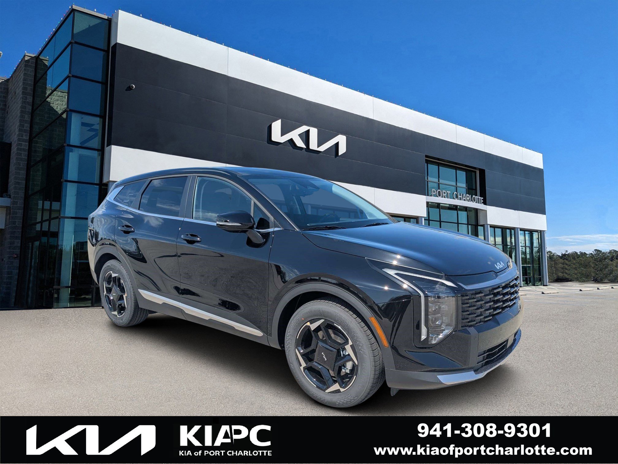 New 2026 Ebony Black Kia EX image 1