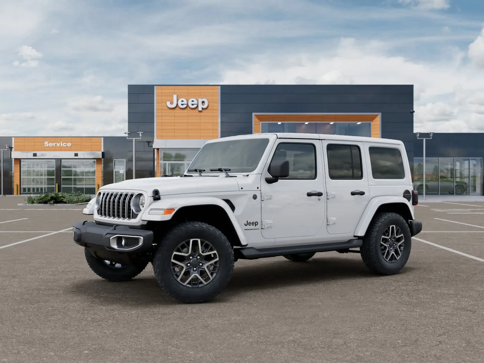 New 2026 Bright White Clearcoat Jeep Sahara image 2
