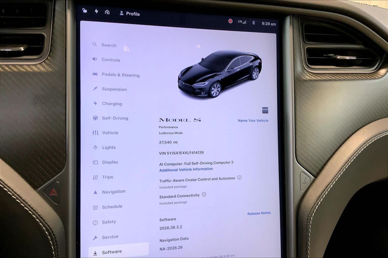 Used 2020 Solid Black Tesla Performance image 25