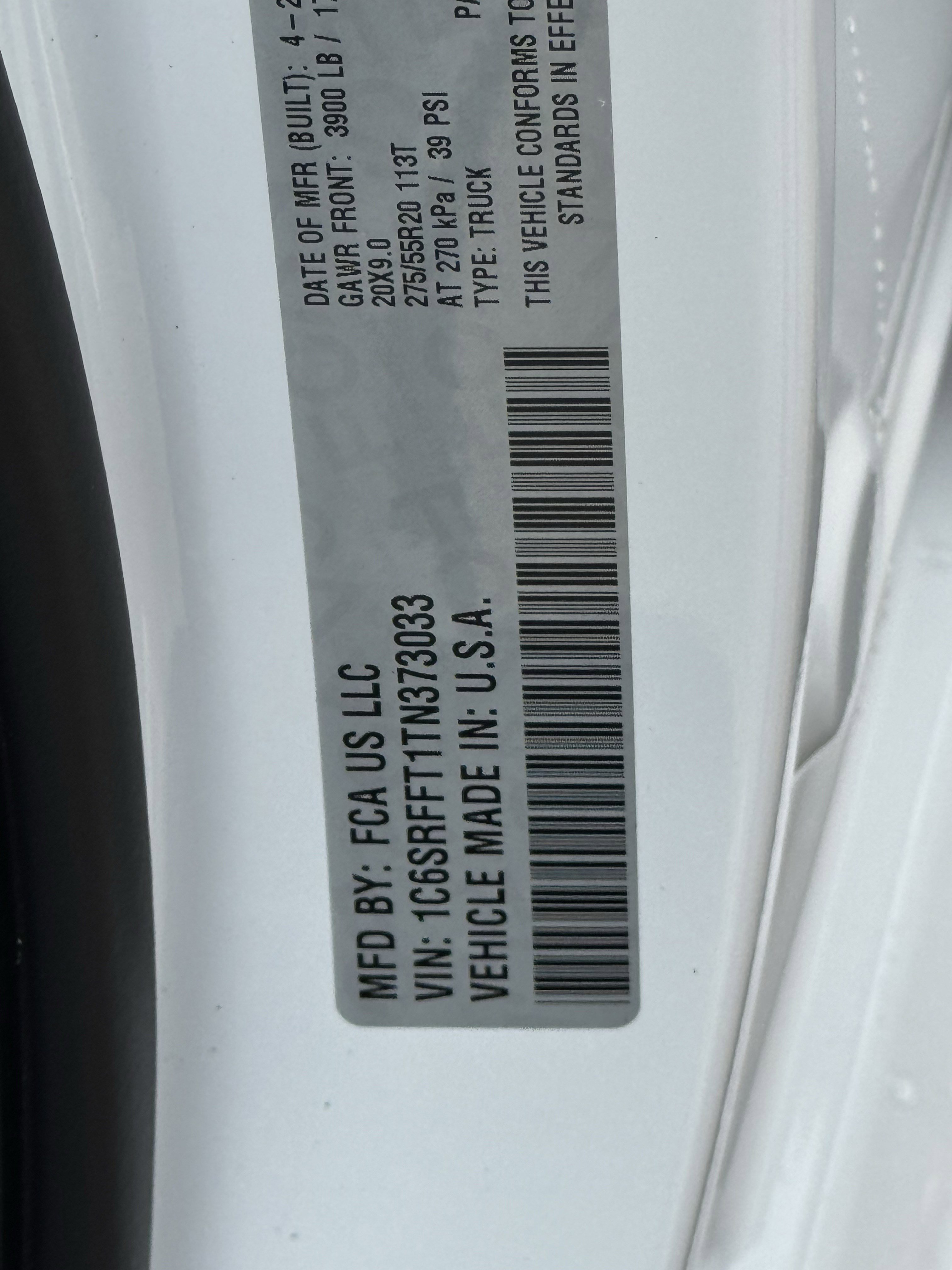 New 2026 Bright White Clear-Coat Exterior Paint RAM Lone Star image 24