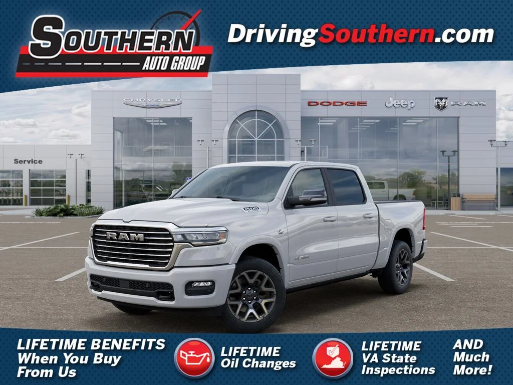 New 2026 Bright White Clear-Coat Exterior Paint RAM Laramie image 1