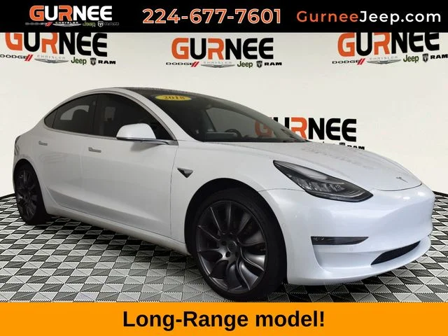 Used 2018 White Tesla Long Range image 1