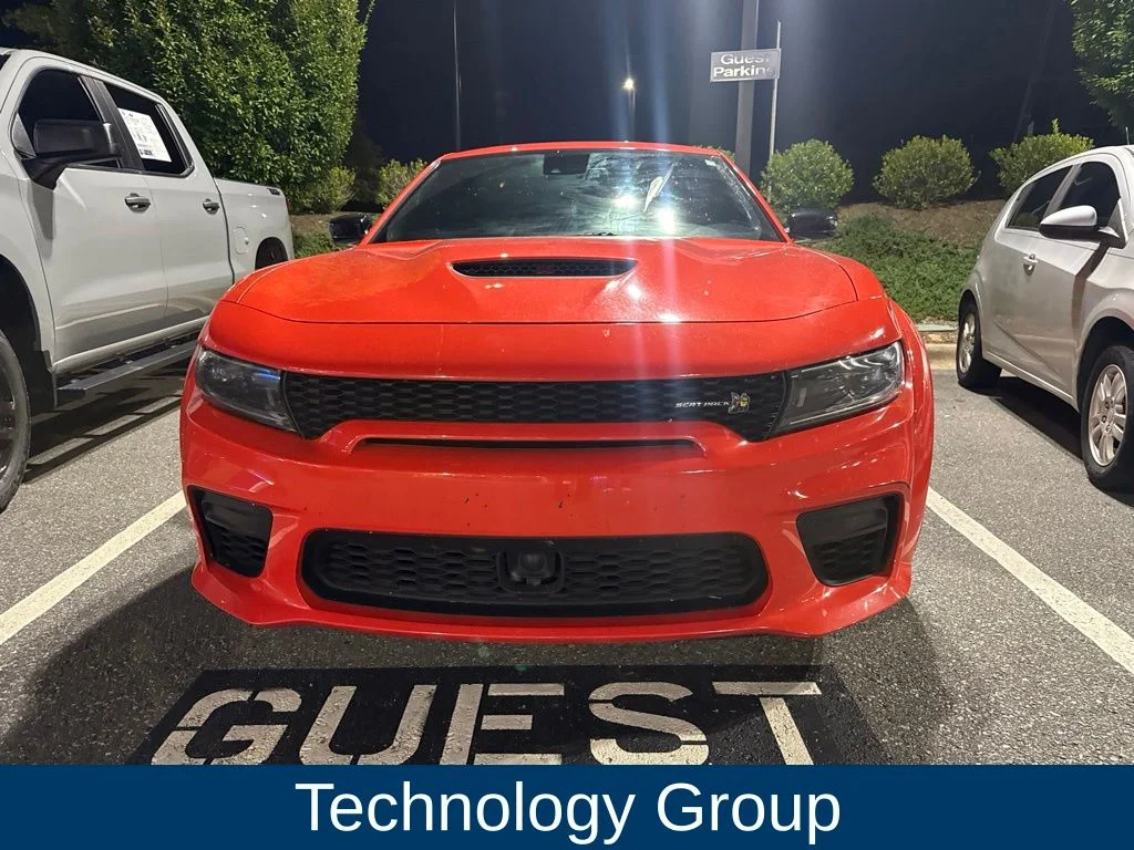 Used 2023 Orange Dodge R/T Scat Pack Widebody image 3