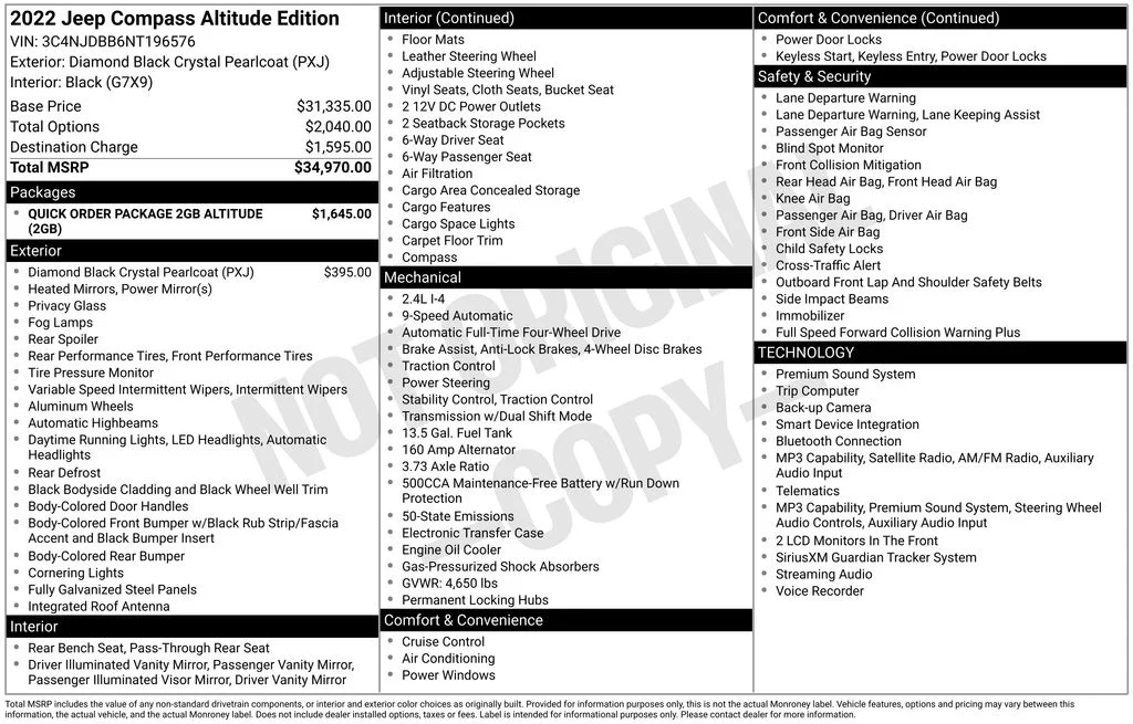 Used 2022 Diamond Black Jeep Latitude image 48