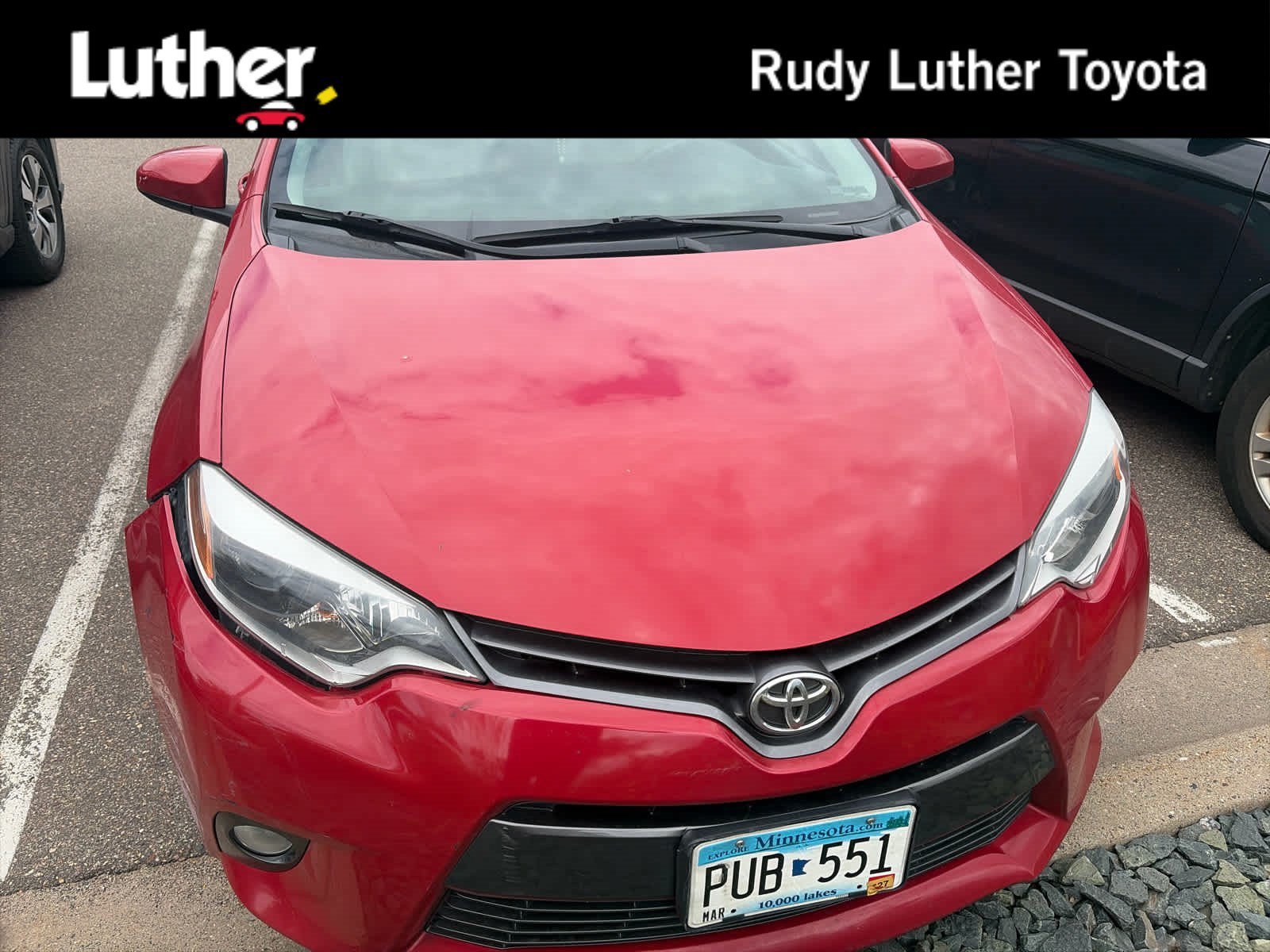 Used 2015 Barcelona Red Metallic Toyota LE Plus image 1