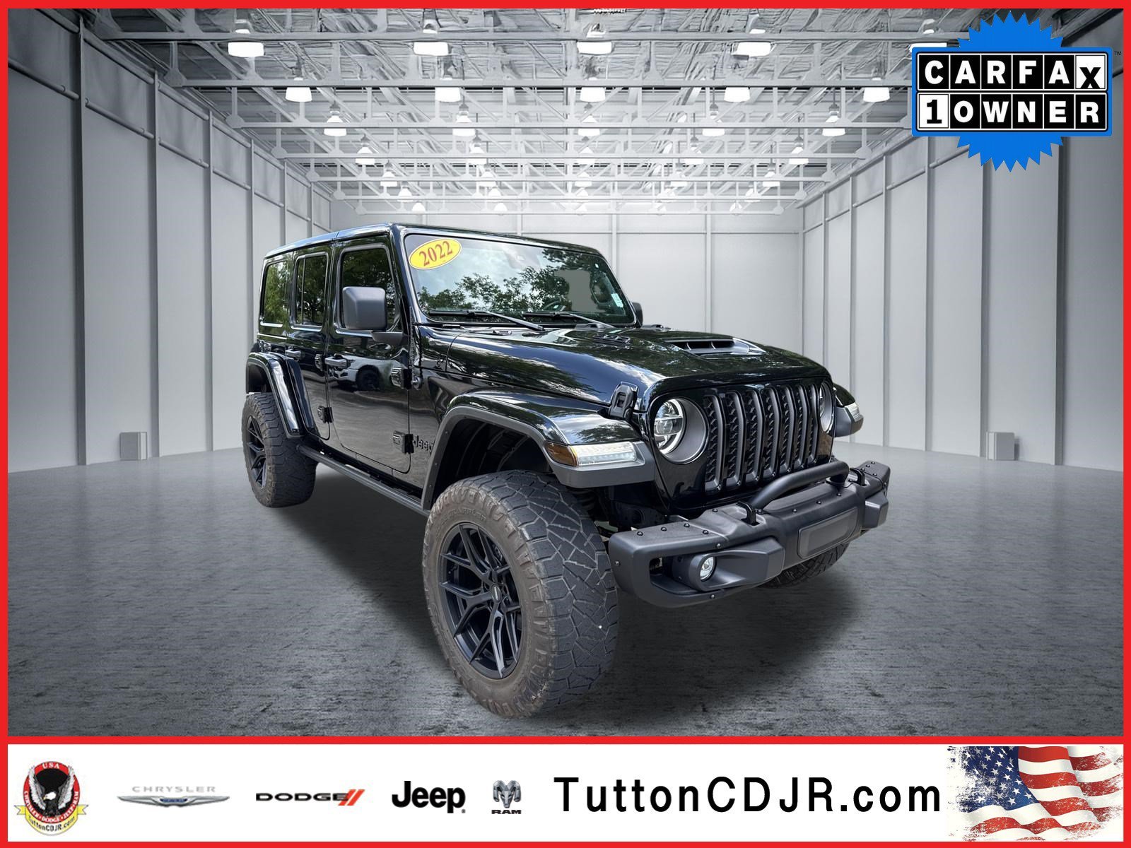 Used 2022 Black Clearcoat Jeep Unlimited Rubicon 392 image 1