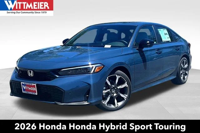 New 2026 Blue Lagoon Pearl Honda 2WD Sport Touring Hybrid image 1