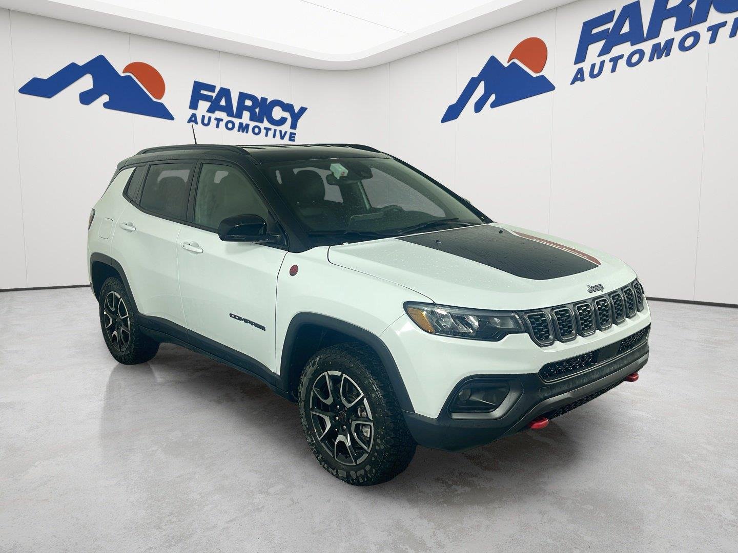 Used 2025 Bright White Clearcoat Jeep Trailhawk image 4