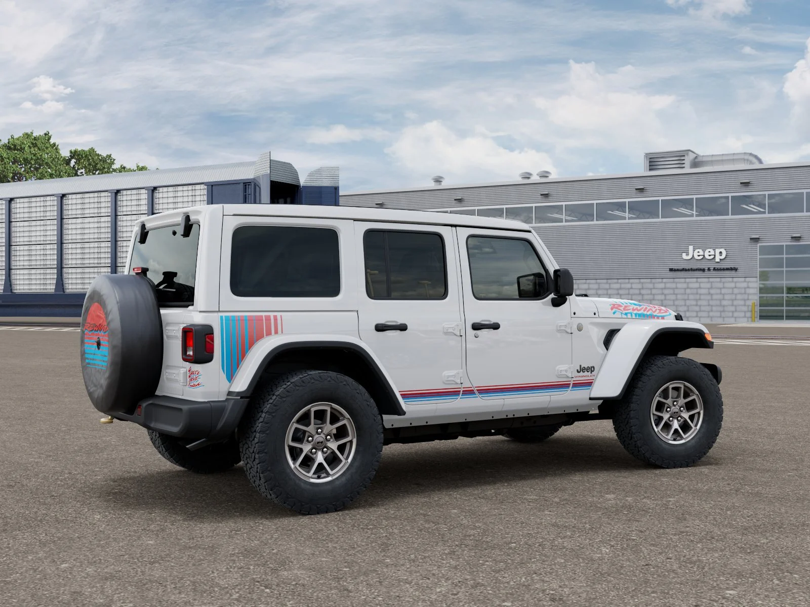 New 2027 Bright White Clear-Coat Paint Jeep  image 2