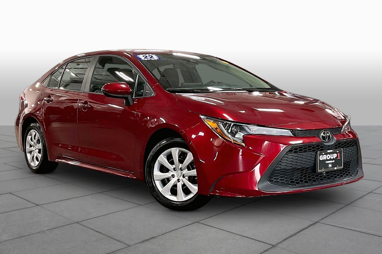 Used 2022 Ruby Flare Pearl Toyota LE image 3