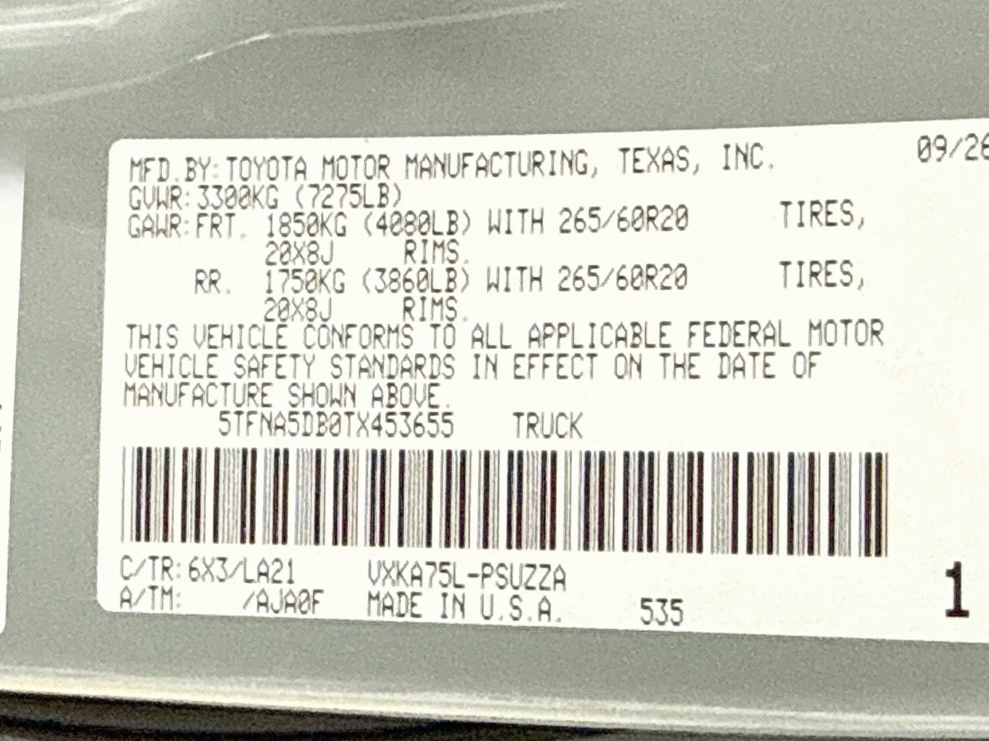 New 2026 Lunar Rock Toyota Platinum image 9