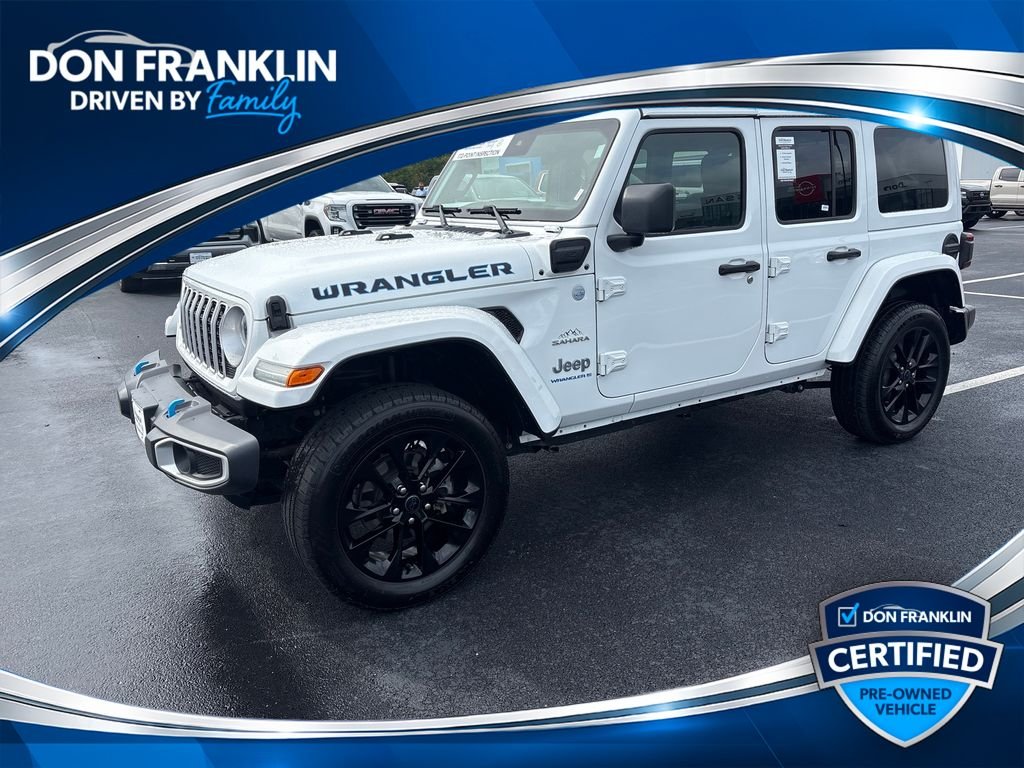 Used 2024 White Jeep Sahara 4xe image 1