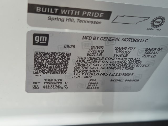 New 2026 Crystal White Tricoat Cadillac Premium Luxury image 5