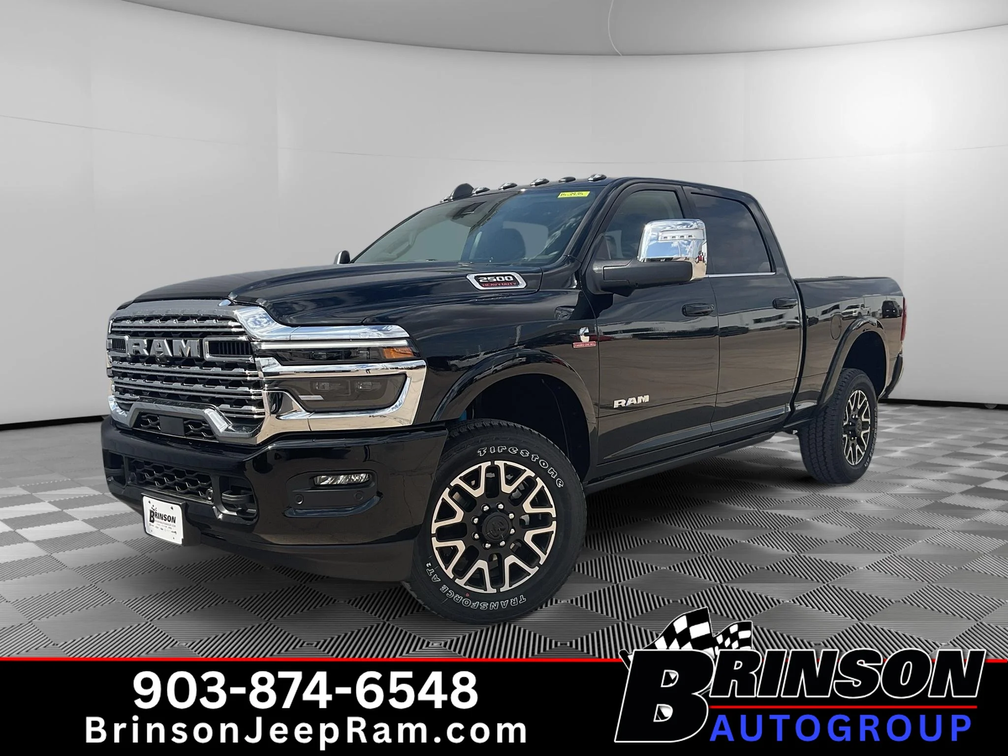 New 2027 Diamond Black Crystal Pearl-Coat Exterior Paint RAM Longhorn image 1