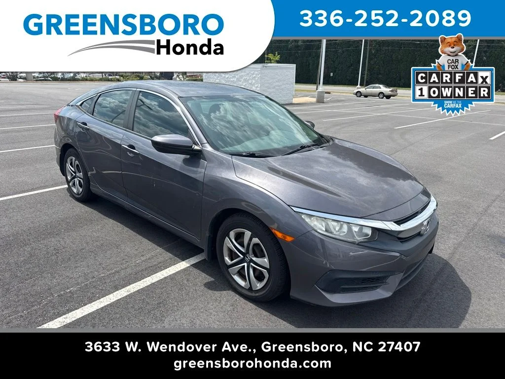 Certified Used 2018 Gray Honda LX image 1