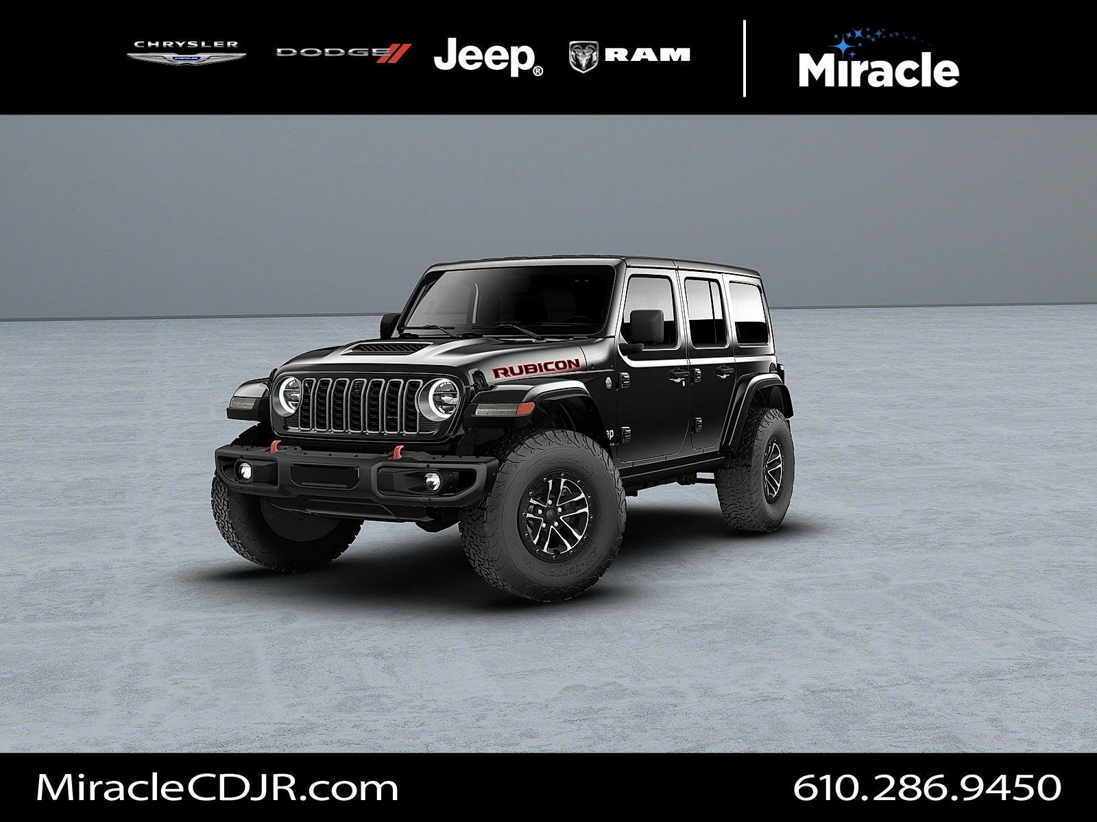 New 2026 Black Clear-Coat Exterior Paint Jeep Rubicon X image 1