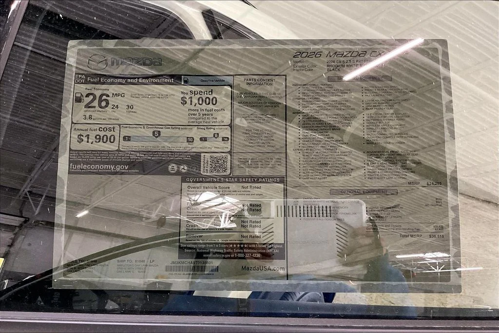 New 2026 Rhodium White Metallic Mazda 2.5 S Preferred AWD image 13