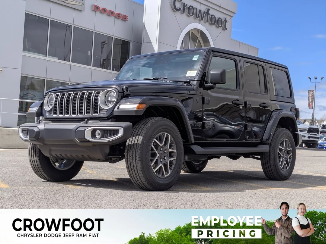 New 2026 Black Jeep Sahara - - 4x4 - Body- Color Top - Side Steps - 2.0L Turbo - Remote Start & More! image 1