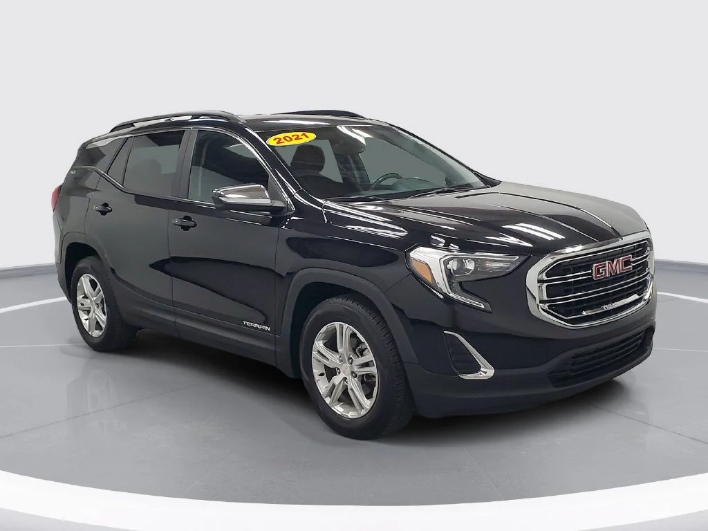 Used 2021 GMC Terrain SLE with VIN 3GKALMEV6ML395239 for sale in Marlette, MI
